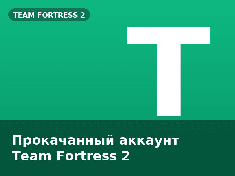 Прокачанный аккаунт Team Fortress 2