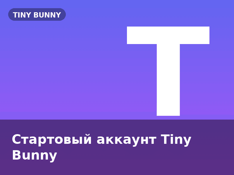 Стартовый аккаунт Tiny Bunny