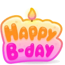 B-Day Candle Jelly Bubble