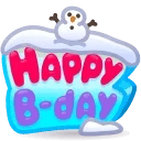 B-Day Candle Winter Fun