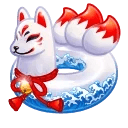 Pool Float Kitsune