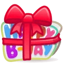 B-Day Candle Red Ribbon