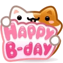 B-Day Candle Happy Meows
