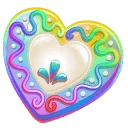 Cookie Heart Neon Candy