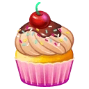 Whip Cupcake Cherry Top