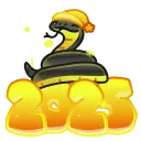Lunar Snake Golden Coal