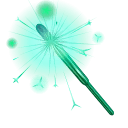 Party Sparkler Green Shine