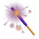 Party Sparkler Amethyst
