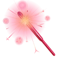 Party Sparkler Ruby Shine