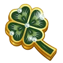 Clover Pin Peacock