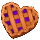 Cookie Heart Blueberry