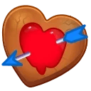 Cookie Heart Cupid’s Arrow