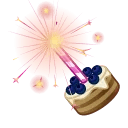 Party Sparkler Blueberry