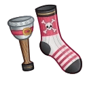 Fresh Socks Peg Leg