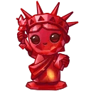 Liberty Figure Ruby Flame