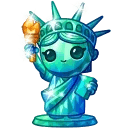 Liberty Figure Aquamarine