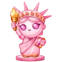 Liberty Figure Rose Quartz