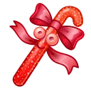 Candy Cane Amber Glitter