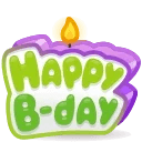 B-Day Candle Wicked