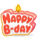 B-Day Candle Peachy