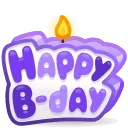B-Day Candle Starry Night