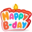 B-Day Candle Sweet Glaze