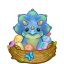 Spring Basket Triceratops