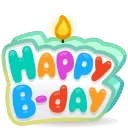 B-Day Candle Ice Crackle