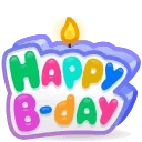 B-Day Candle Shine Bright