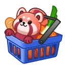 Spring Basket Red Panda
