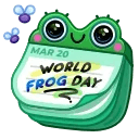 Desk Calendar Frog Day