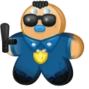 Ginger Cookie Cop Cake