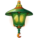 Mirage Lamp Green Canopy