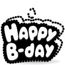 B-Day Candle Old Cartoon