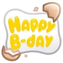 B-Day Candle Eggcellent