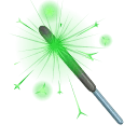 Party Sparkler Green Light