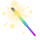 Party Sparkler Rainbow