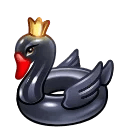 Pool Float Dark Swan