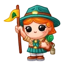 Liberty Figure Girl Scout