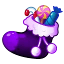 Xmas Stocking Toxic Grape