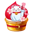Whip Cupcake Maneki Neko