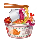 Instant Ramen Octopus