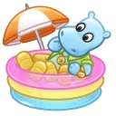 Spring Basket Kinder Hippo