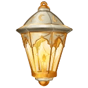 Mirage Lamp White Gilded