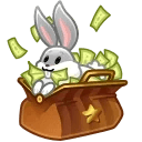 Spring Basket Cash Bunny