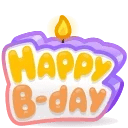 B-Day Candle Lolipop