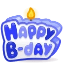 B-Day Candle Midnight