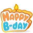 B-Day Candle Citrus Candy