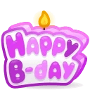 B-Day Candle Pinky Dream