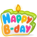 B-Day Candle Spring Meadow